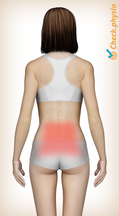 back lumbar pain location